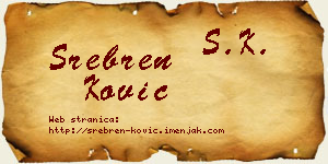 Srebren Ković vizit kartica